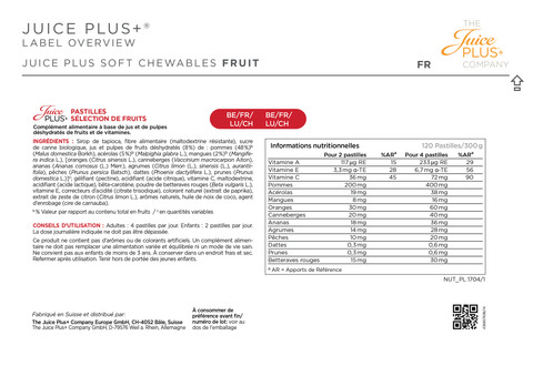 Fruit & Vegetable Blend Chewables